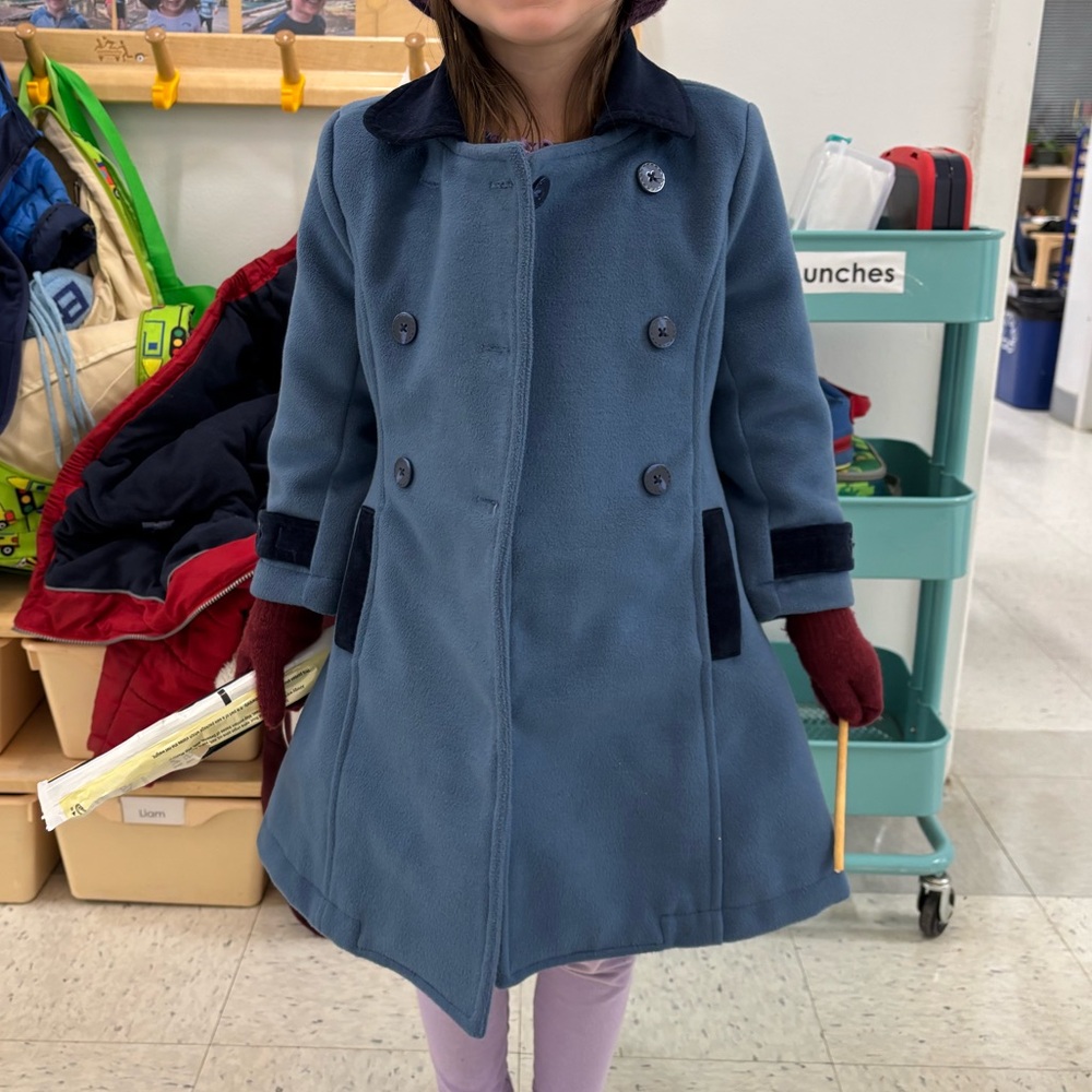 Stylish Hope & Henry Blue Kids Coat